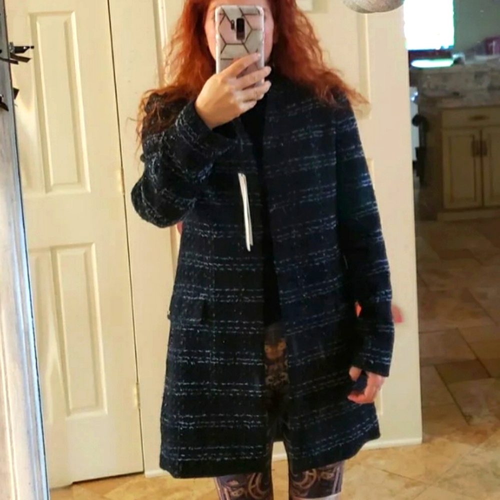 Calvin Klein tweed coat